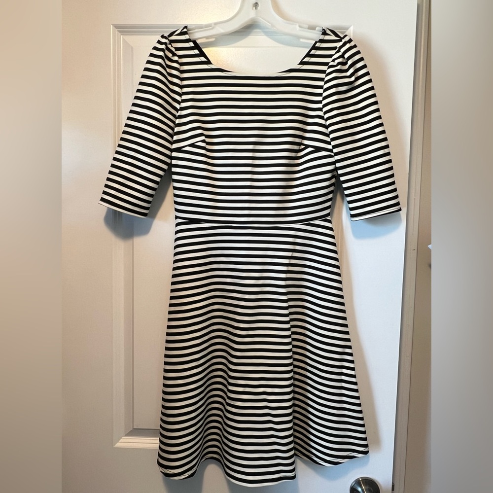 Pixley black and white dress
